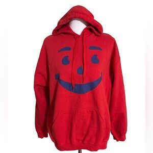Kool-Aid Cozy Red Hoodie with Fun Face Design